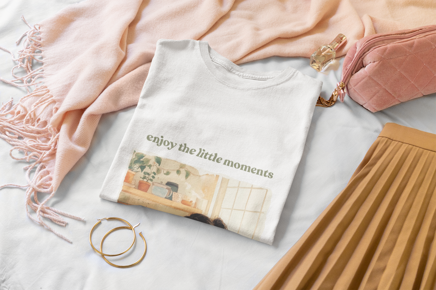 Enjoy the Little Moments Unisex Tee - Relaxed Fit Short Sleeve Shirt
